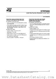 STRF0000 datasheet pdf SGS Thomson Microelectronics