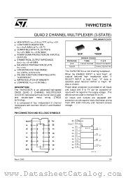 74VHCT257A datasheet pdf SGS Thomson Microelectronics