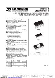 ST62T65B datasheet pdf SGS Thomson Microelectronics