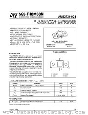 AM82731-003 datasheet pdf SGS Thomson Microelectronics