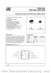 TEB1033 datasheet pdf SGS Thomson Microelectronics