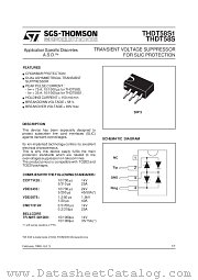 THDT58S1 datasheet pdf SGS Thomson Microelectronics