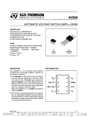 AVS08 datasheet pdf SGS Thomson Microelectronics