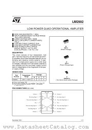 LM2902P datasheet pdf SGS Thomson Microelectronics