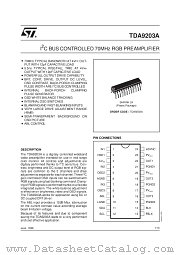 TDA9203A datasheet pdf SGS Thomson Microelectronics