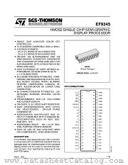 EF9345 datasheet pdf SGS Thomson Microelectronics