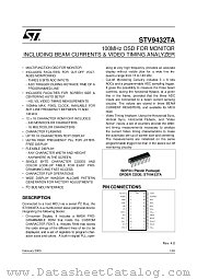 STV9432TA datasheet pdf SGS Thomson Microelectronics