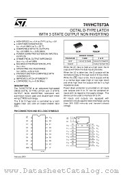 74VHCT573A datasheet pdf SGS Thomson Microelectronics