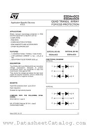 ESDAXXSC5 datasheet pdf SGS Thomson Microelectronics