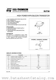 BUT90 datasheet pdf SGS Thomson Microelectronics
