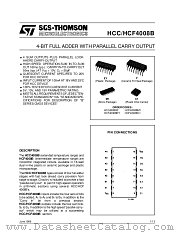 HCC4008B datasheet pdf SGS Thomson Microelectronics