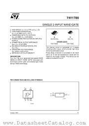 74V1T00 datasheet pdf SGS Thomson Microelectronics