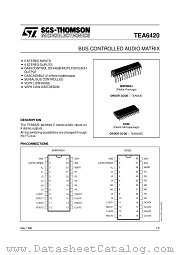 TEA6420 datasheet pdf SGS Thomson Microelectronics