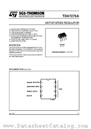 TDA7275A datasheet pdf SGS Thomson Microelectronics