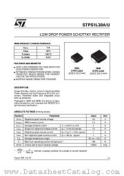 STPS1L30A datasheet pdf SGS Thomson Microelectronics