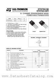 STW7NA100 datasheet pdf SGS Thomson Microelectronics