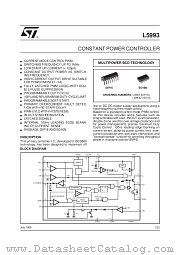 L5993 datasheet pdf SGS Thomson Microelectronics