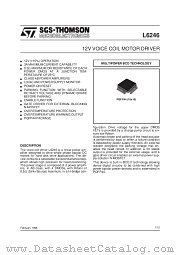 L6246 datasheet pdf SGS Thomson Microelectronics
