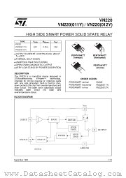 VN220(012Y) datasheet pdf SGS Thomson Microelectronics