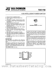 TDE1798 datasheet pdf SGS Thomson Microelectronics
