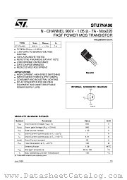 STU7NA90 datasheet pdf SGS Thomson Microelectronics