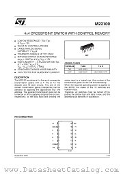 M22100 datasheet pdf SGS Thomson Microelectronics