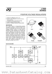L7885 datasheet pdf SGS Thomson Microelectronics