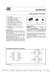 M74HCT393B1R datasheet pdf SGS Thomson Microelectronics
