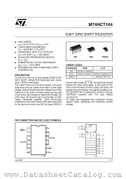 M74HCT164RM13TR datasheet pdf SGS Thomson Microelectronics