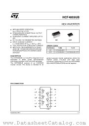 HCF4069UM013TR datasheet pdf SGS Thomson Microelectronics