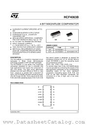 HCF4063BEY datasheet pdf SGS Thomson Microelectronics
