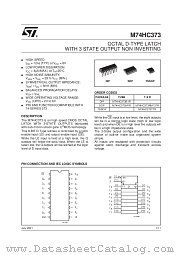 M74HC373RM13TR datasheet pdf SGS Thomson Microelectronics