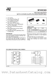 M74HC365B1R datasheet pdf SGS Thomson Microelectronics