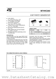M74HC280M1R datasheet pdf SGS Thomson Microelectronics