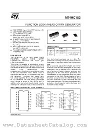 M74HC182M1R datasheet pdf SGS Thomson Microelectronics