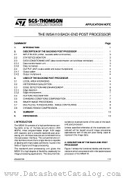 AN548 datasheet pdf SGS Thomson Microelectronics