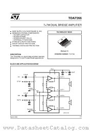 TDA7266 datasheet pdf SGS Thomson Microelectronics