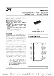 TDA7336D datasheet pdf SGS Thomson Microelectronics