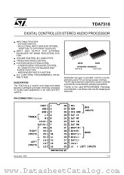 TDA7318D datasheet pdf SGS Thomson Microelectronics