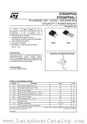 STD30PF03L-1 datasheet pdf SGS Thomson Microelectronics