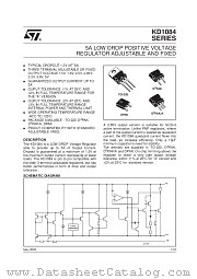KD1084 datasheet pdf SGS Thomson Microelectronics