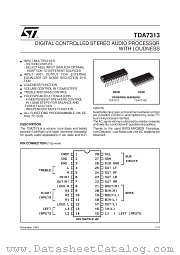 TDA7313D datasheet pdf SGS Thomson Microelectronics