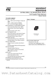 M58WR064B datasheet pdf SGS Thomson Microelectronics