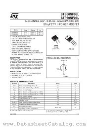 STB60NF06L datasheet pdf SGS Thomson Microelectronics