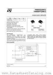 VN800S-8961 datasheet pdf SGS Thomson Microelectronics