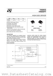 VN800S datasheet pdf SGS Thomson Microelectronics