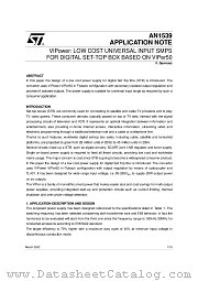 AN1539 datasheet pdf SGS Thomson Microelectronics