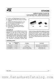 ST34C86BD datasheet pdf SGS Thomson Microelectronics