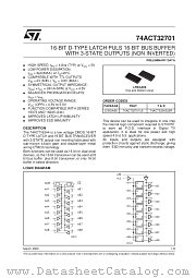 74ACT32701LB datasheet pdf SGS Thomson Microelectronics