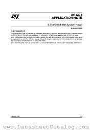 AN1334 datasheet pdf SGS Thomson Microelectronics